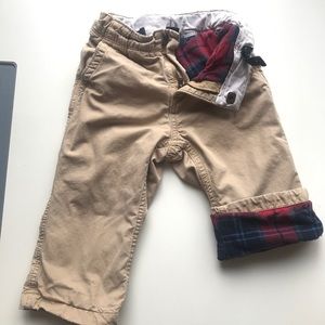 Baby Gap Flannel Lined Pants